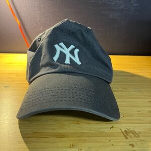 Gray Baseball Cap with White Logo